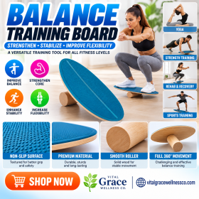 Balancing Board with Storage Rack to Exercise for Household & Gym