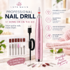 30000RPM USB Nail Drill Machine for Acrylic Nail Gel Polish Milling Smoothing Calluses Manicure Machine Nail Art Salon Equipment (Pink)