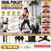 3-in-1 LAT Pulldown & Cable Row Machine – Wall-Mounted Home Gym Pulley System | 18 Adjustable Heights, 500 lbs Capacity