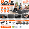 12' × 6' Non-Slip Exercise Mat – 7mm Thick High-Density Gym & Yoga Mat with Carry Bag