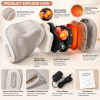 Heated Shiatsu Massage Pillow – Deep Kneading Massager for Neck, Back, Shoulders & Feet