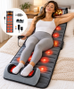 Advanced Full-Body Electric Massage Mat with Neck & Foot Massager, Lumbar Pillow & Timer