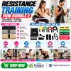 Resistance Training Bundle – 3 Booty Bands & Full-Body Resistance Tube Kit | Home Gym Workout Set