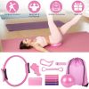 14-Piece Pilates Workout Kit for Women – Pilates Ring, Yoga Ball, Resistance Bands & Accessories | Pink