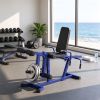 3-in-1 Leg Extension & Curl Machine with Adjustable Weight Bench—660 lbs Capacity | Olympic Plate Compatible, Dark Blue