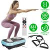 Whole Body Vibration Plate Exercise Machine with Resistance Bands & Remote Control – Home Fitness Equipment