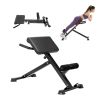 VEVOR Adjustable Roman Chair Hyperextension Bench – Foldable Back Extension & Core Workout Machine | 250 lbs Capacity, Home Gym Equipment