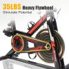 Indoor Cycling Exercise Bike – 330 lbs Capacity, 35 lb Flywheel, Adjustable Resistance & Digital Monitor | Home Gym Stationary Bike