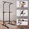 Adjustable Power Tower Dip & Pull-Up Station – Multi-Function Home Gym Strength Trainer | 330 lbs Capacity