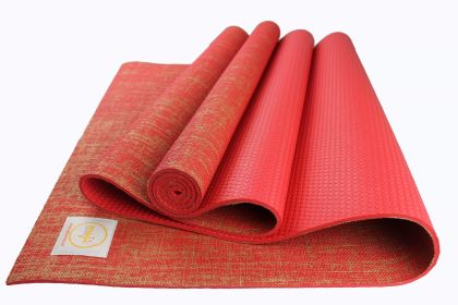 Premium Jute Yoga & Pilates Mat with Foot Massage Roller – Eco-Conscious, Non-Slip Fitness Bundle