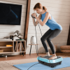 Whole Body Vibration Plate Exercise Machine with Resistance Bands & Remote Control – Home Fitness Equipment