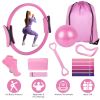 14-Piece Pilates Workout Kit for Women – Pilates Ring, Yoga Ball, Resistance Bands & Accessories | Pink