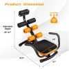 Adjustable Abdominal & Core Trainer – 3-Level Ab Workout Machine with Padded Support | Home Gym Fitness Equipment, 220 lbs Capacity