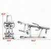 3-in-1 Leg Extension & Curl Machine with Adjustable Weight Bench—660 lbs Capacity | Olympic Plate Compatible, Dark Blue