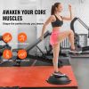 26" Half Balance Ball Trainer with Resistance Bands & Foot Pump – Anti-Burst Core Workout Equipment | 1500 lbs Capacity