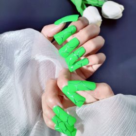 2026 Gothic charm meticulously crafted wearable nails, Valentine's Day long duckbill-shaped press-on false nail set, handcrafted false nail pieces