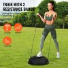 26" Half Balance Ball Trainer with Resistance Bands & Foot Pump – Anti-Burst Core Workout Equipment | 1500 lbs Capacity