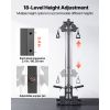 3-in-1 LAT Pulldown & Cable Row Machine – Wall-Mounted Home Gym Pulley System | 18 Adjustable Heights, 500 lbs Capacity