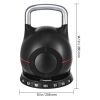 7-in-1 Adjustable Kettlebell – 5–44 lbs Weight Settings | Full-Body Strength Training for Home Gym