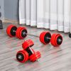 66 lb Adjustable Dumbbell & Barbell Set – 2-in-1 Strength Training Weights for Home Gym