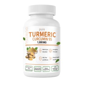 DUWZGU Pure Turmeric Curcumin 95 – 1,000 mg | 95% Curcuminoids | 120 Vegetarian Capsules (Option: Curcumin capsules-1PCS)