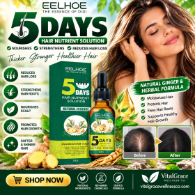EELHOE Ginger Hair & Scalp Nourishing Oil – Botanical Hair Care with Ginseng Extract | Moisturizing Scalp Treatment, 30ml (Option: 1pc)