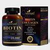 Biotin 25,000 mcg Hair Growth Support Vitamins with Collagen, Hyaluronic Acid & Keratin – Healthy Hair, Skin & Nails for Women & Men