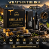 XARA Shilajit 3-in-1 Performance & Wellness Bundle – Creatine Gummies 5g, Shilajit Honey Sticks & Liquid Drops | Strength, Energy & Vitality Support
