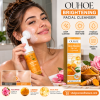 OUHOE Turmeric Brightening Facial Cleanser with Silicone Brush – Gentle Deep Cleansing, Hydration & Nourishing Skin Care | 100 mL