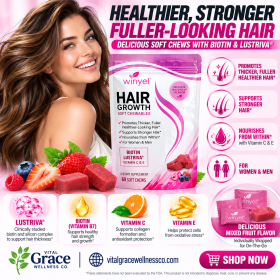 WINYEL Hair Growth Soft Chewables, Containing Hair Growth Vitamins For Men And Women, Biotin, To Help Create Thicker, Fuller, And Stronger Hair, Mixed (Option: 1 PCS)