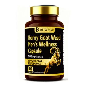 DUWZGU Horny Goat Weed Men’s Wellness – 1,000 mg Per Serving | Energy, Stamina & Performance Support | 90 Capsules (Option: 90 capsules-1PCS)