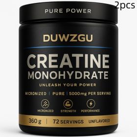 DUWZGU Creatine Monohydrate Powder – 5,000 mg Per Serving | Micronized, Unflavored | 72 Servings (Option: 360g 2pcs)