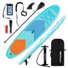 PaddlePro 10'6" Inflatable Stand-Up Paddle Board – 300 lbs Capacity, Non-Slip Deck & Complete SUP Accessories Kit | Wood Design
