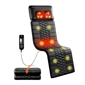 Foldable Full-Body Massage Mat with Heat – 8 Massage Modes, 9 Intensity Levels & Smart Timer (Option: 601D)